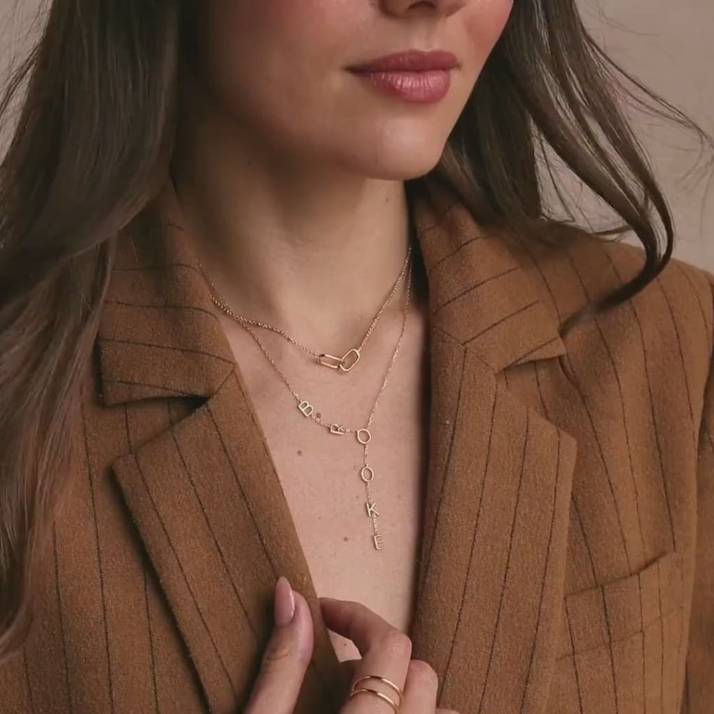 Layla initial necklaces