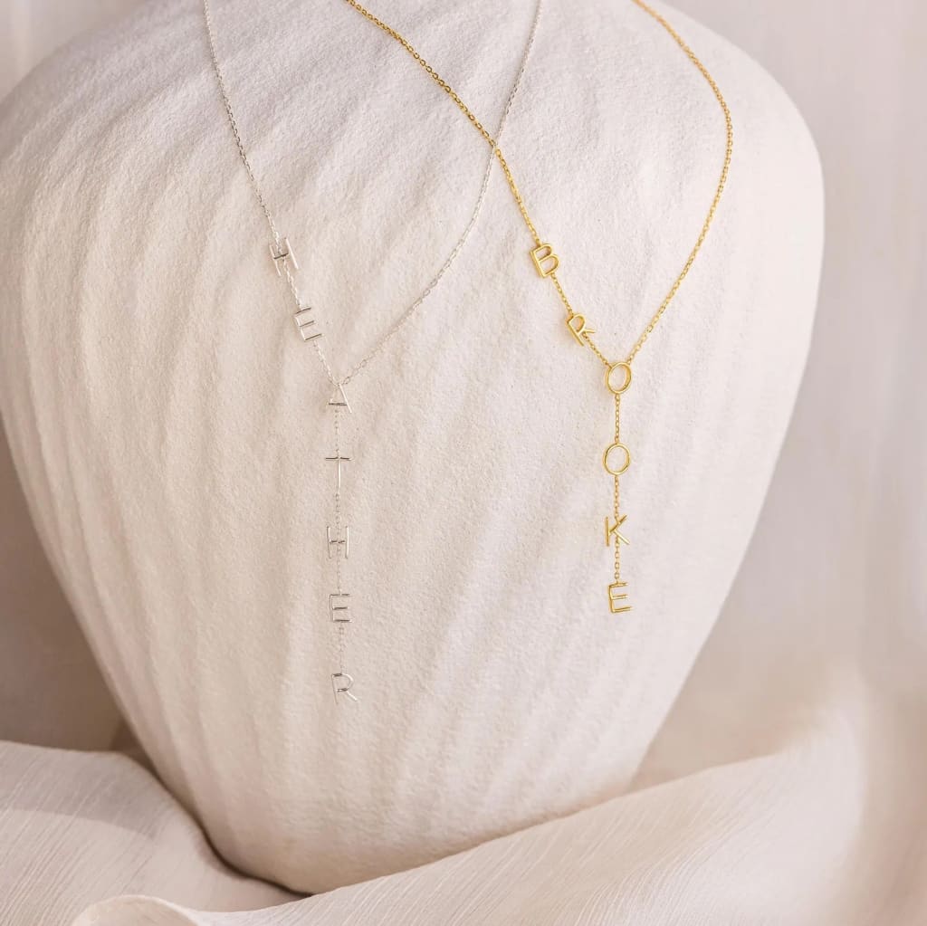 Layla initial necklaces